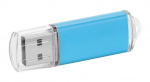Недорогая USB флешка под гравировку, голубого цвета